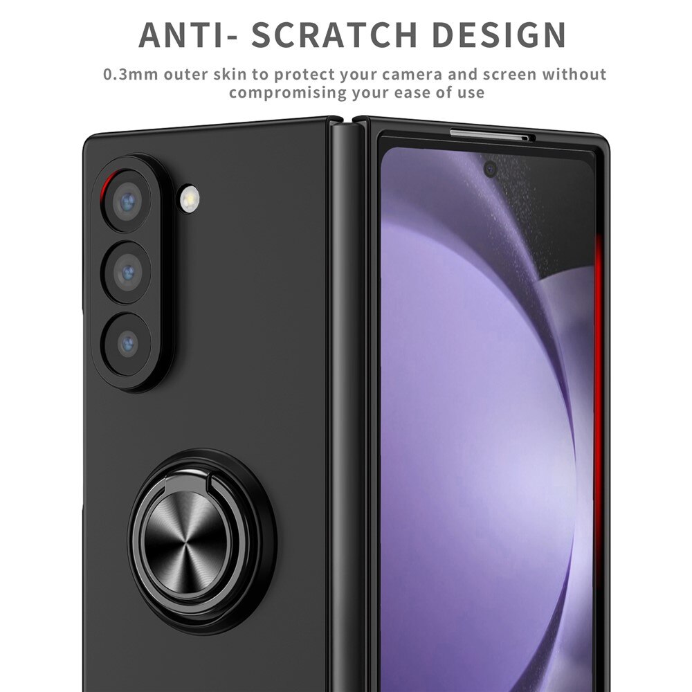 Samsung Galaxy Z Fold 7 Magnetic Case with ring holder Black