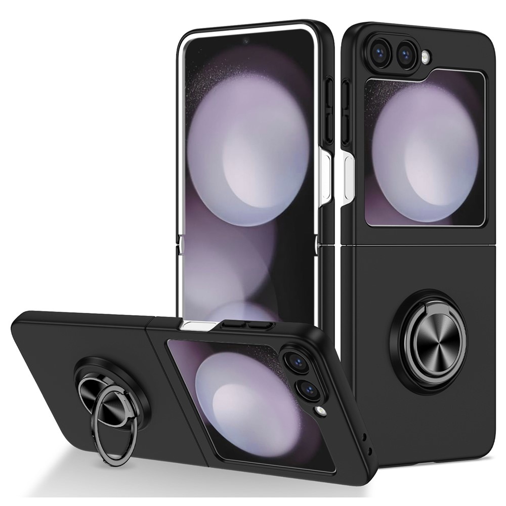 Samsung Galaxy Z Flip 7 Magnetic Case with ring holder Black