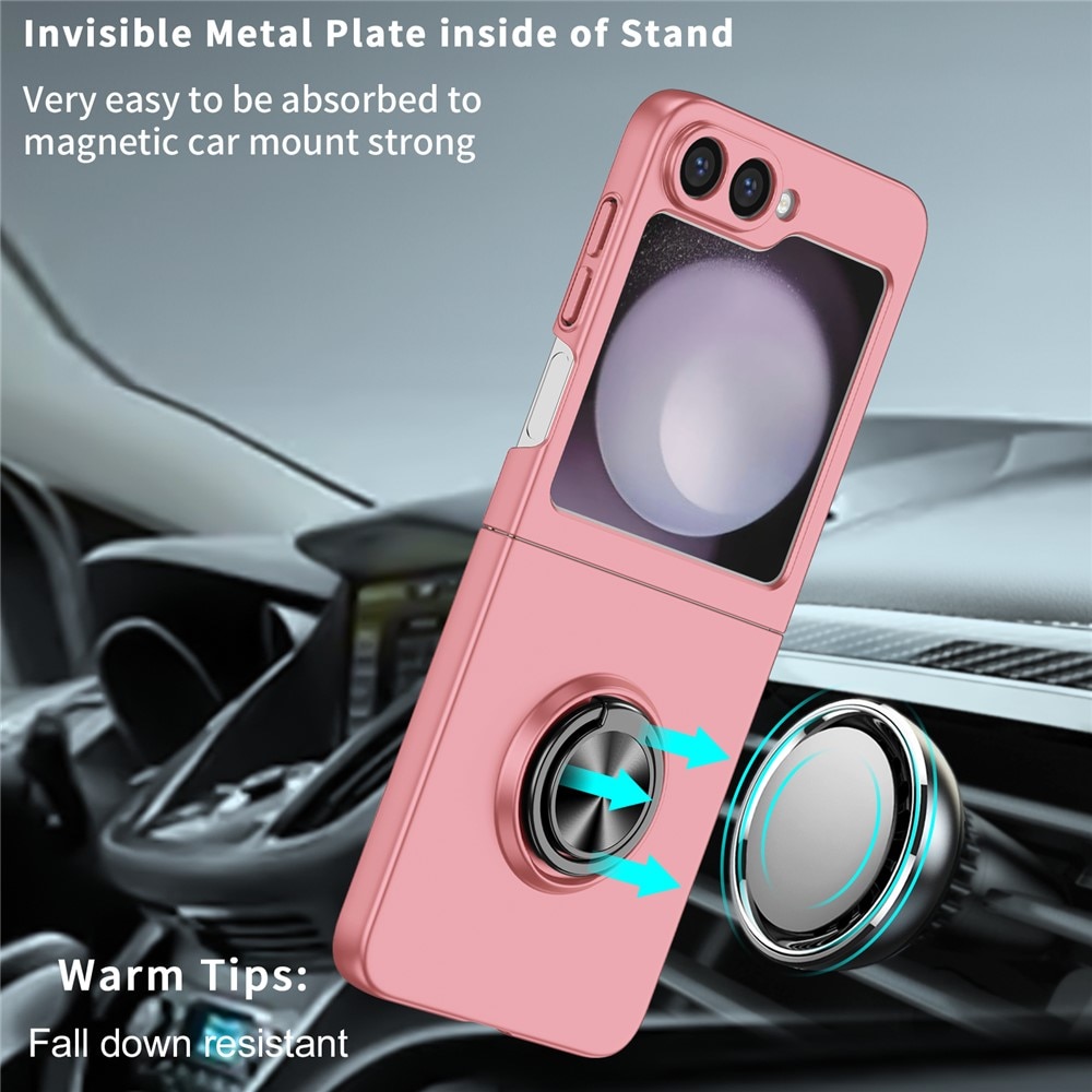 Samsung Galaxy Z Flip 7 Magnetic Case with ring holder Pink