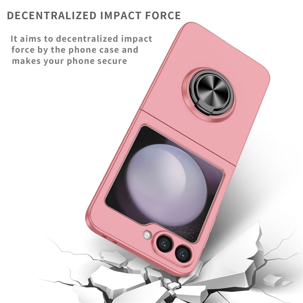 Samsung Galaxy Z Flip 7 Magnetic Case with ring holder Pink