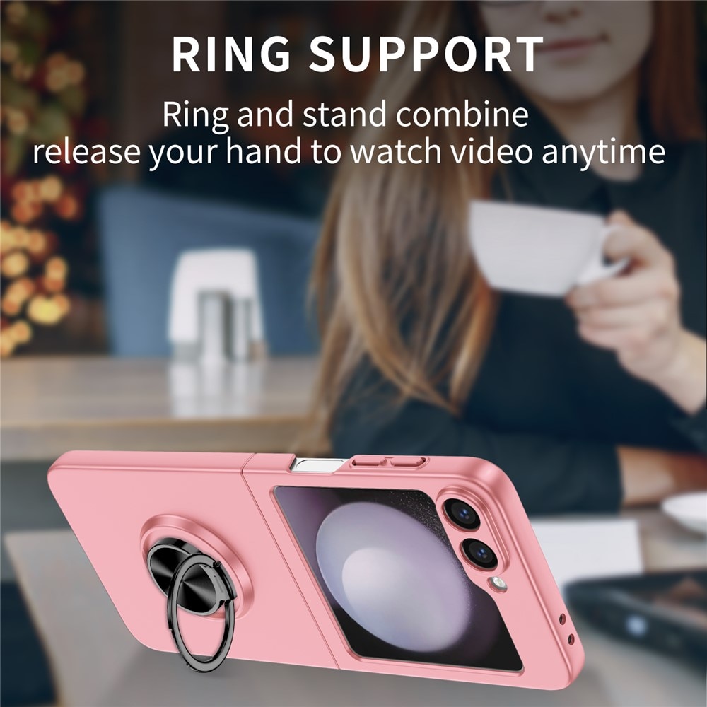 Samsung Galaxy Z Flip 7 Magnetic Case with ring holder Pink