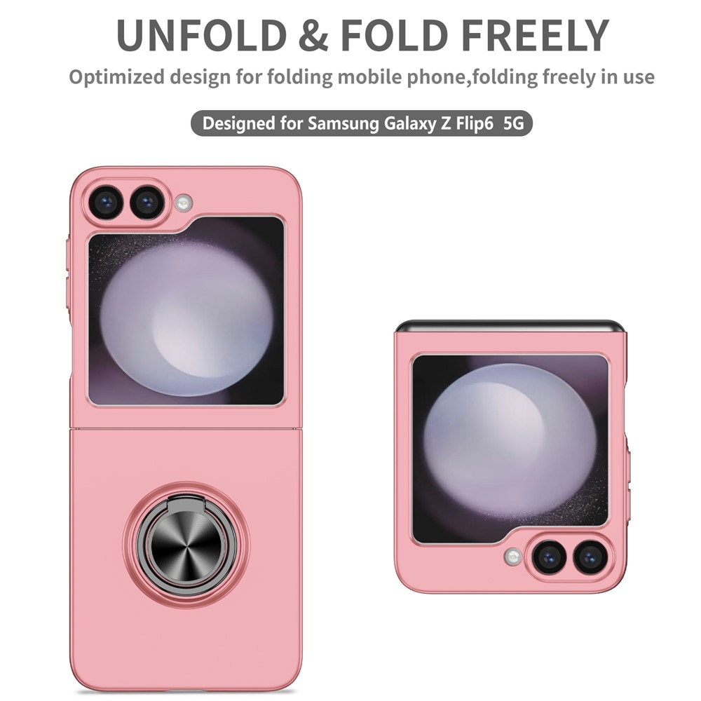 Samsung Galaxy Z Flip 7 Magnetic Case with ring holder Pink