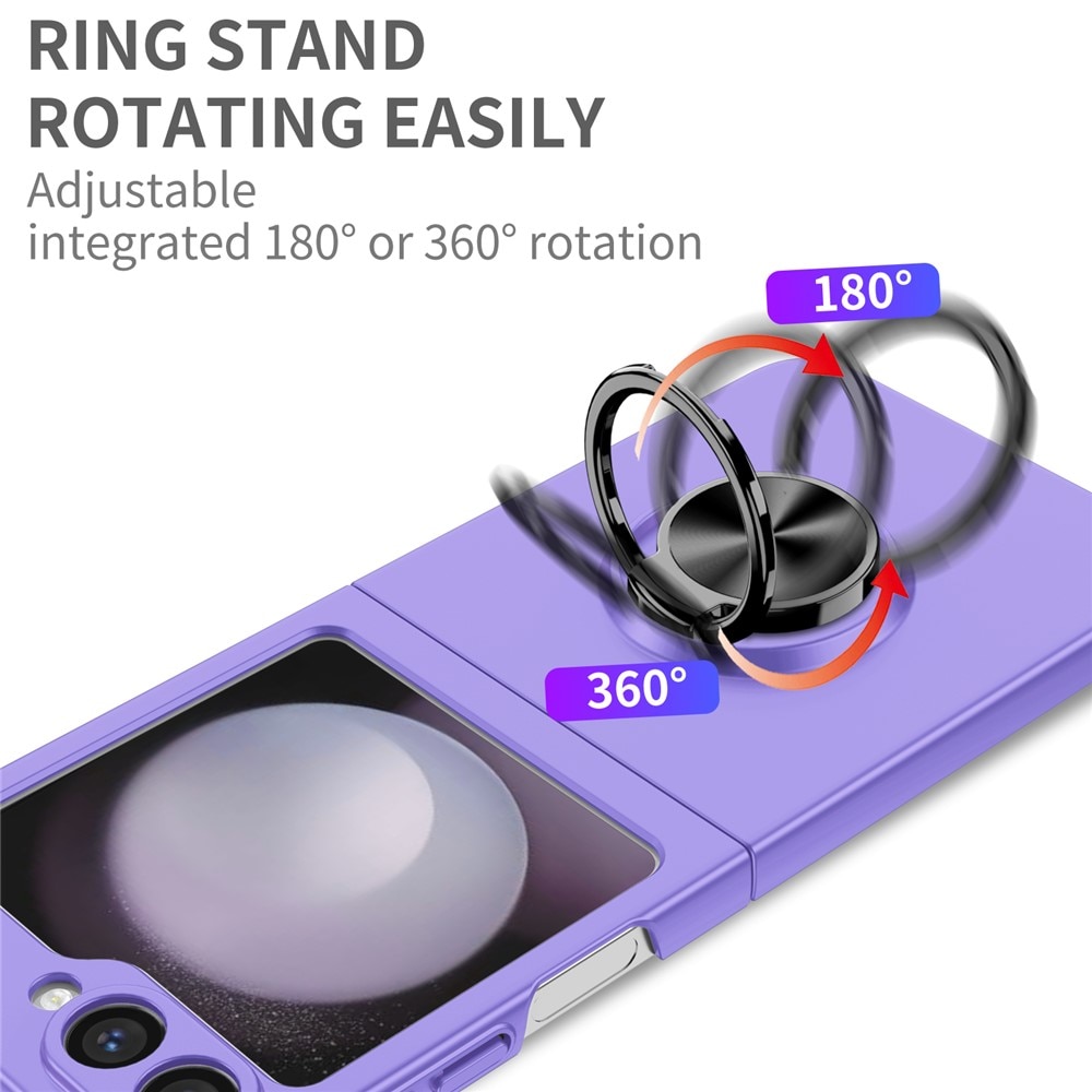 Samsung Galaxy Z Flip 7 Magnetic Case with ring holder Purple