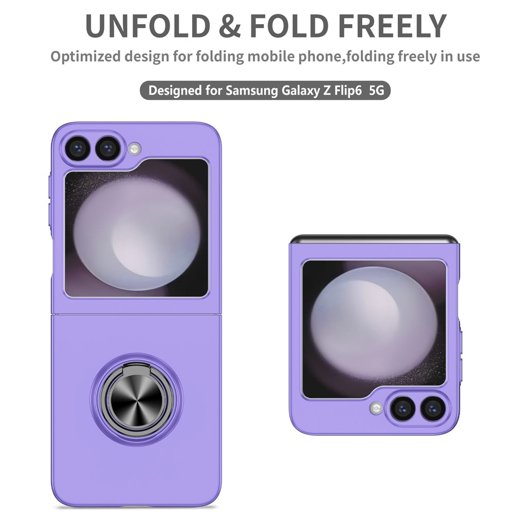 Samsung Galaxy Z Flip 7 Magnetic Case with ring holder Purple