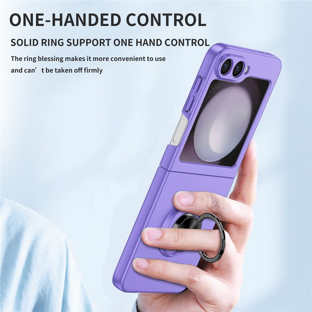 Samsung Galaxy Z Flip 7 Magnetic Case with ring holder Purple