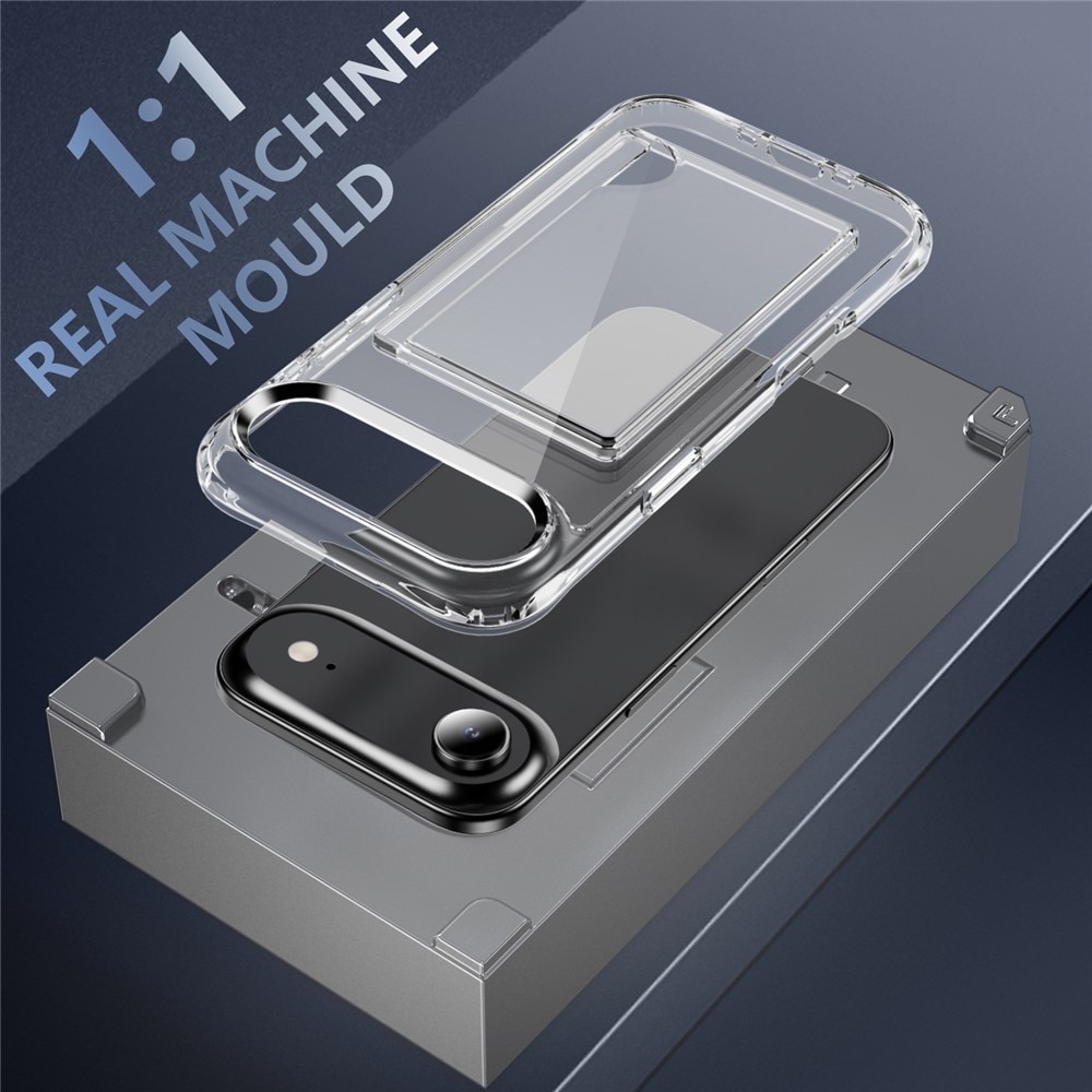 iPhone 17 Air Hybrid Case Card Slot Transparent