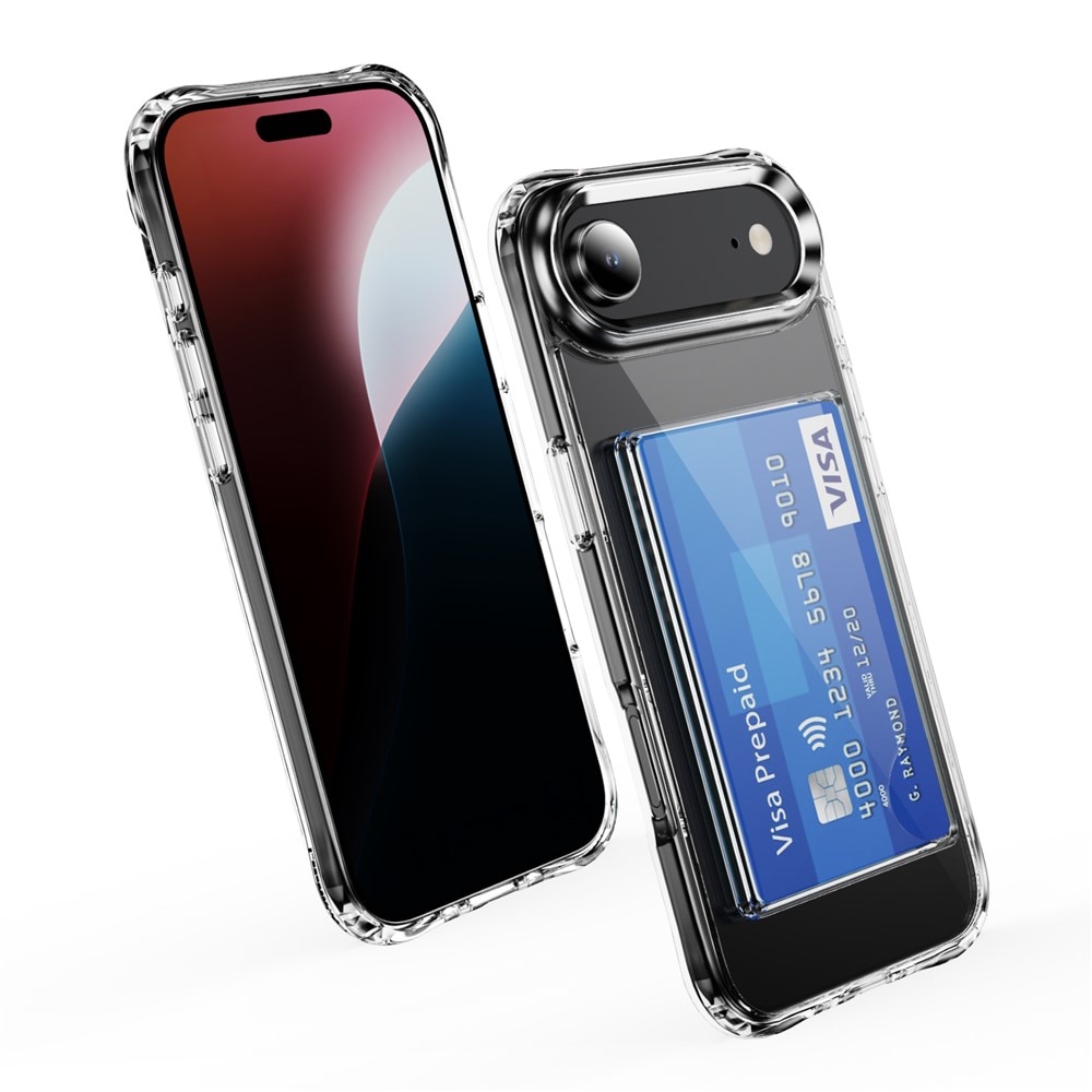 iPhone 17 Air Hybrid Case Card Slot Transparent