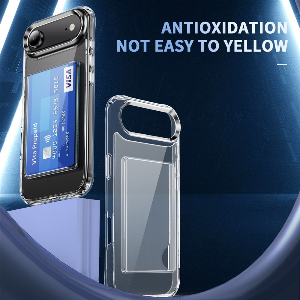 iPhone 17 Air Hybrid Case Card Slot Transparent