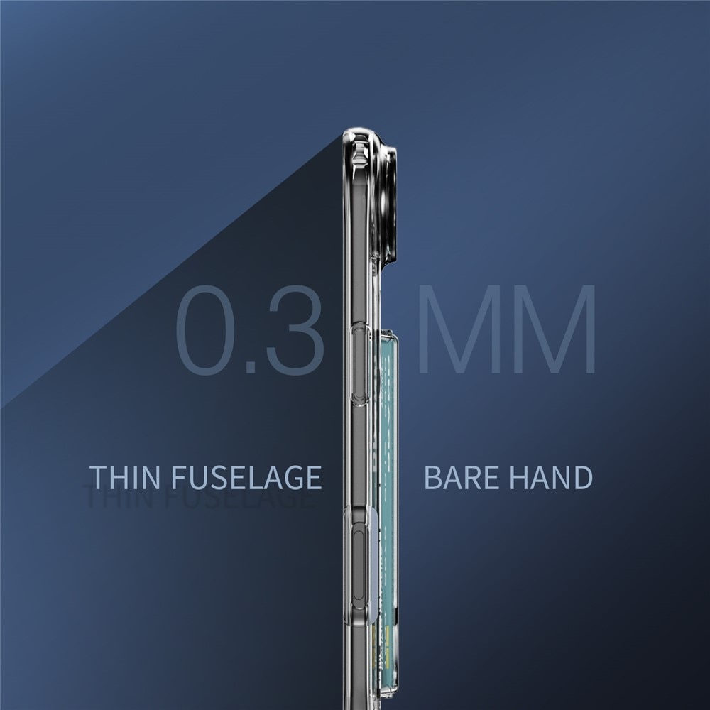 iPhone 17 Air Hybrid Case Card Slot Transparent