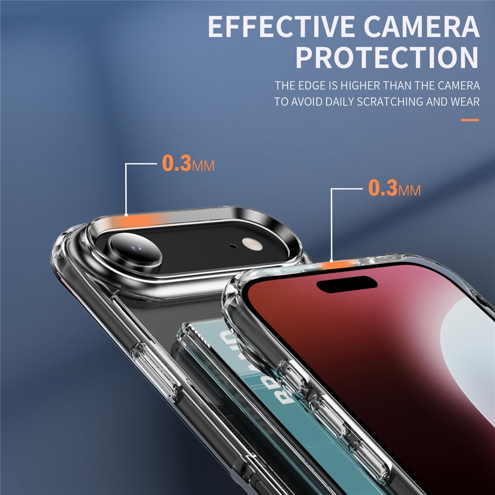iPhone 17 Air Hybrid Case Card Slot Transparent