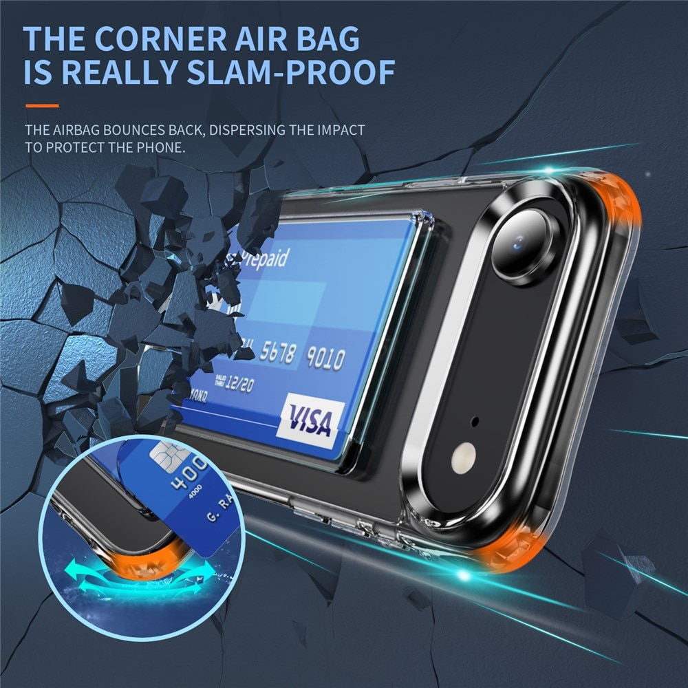 iPhone 17 Air Hybrid Case Card Slot Transparent