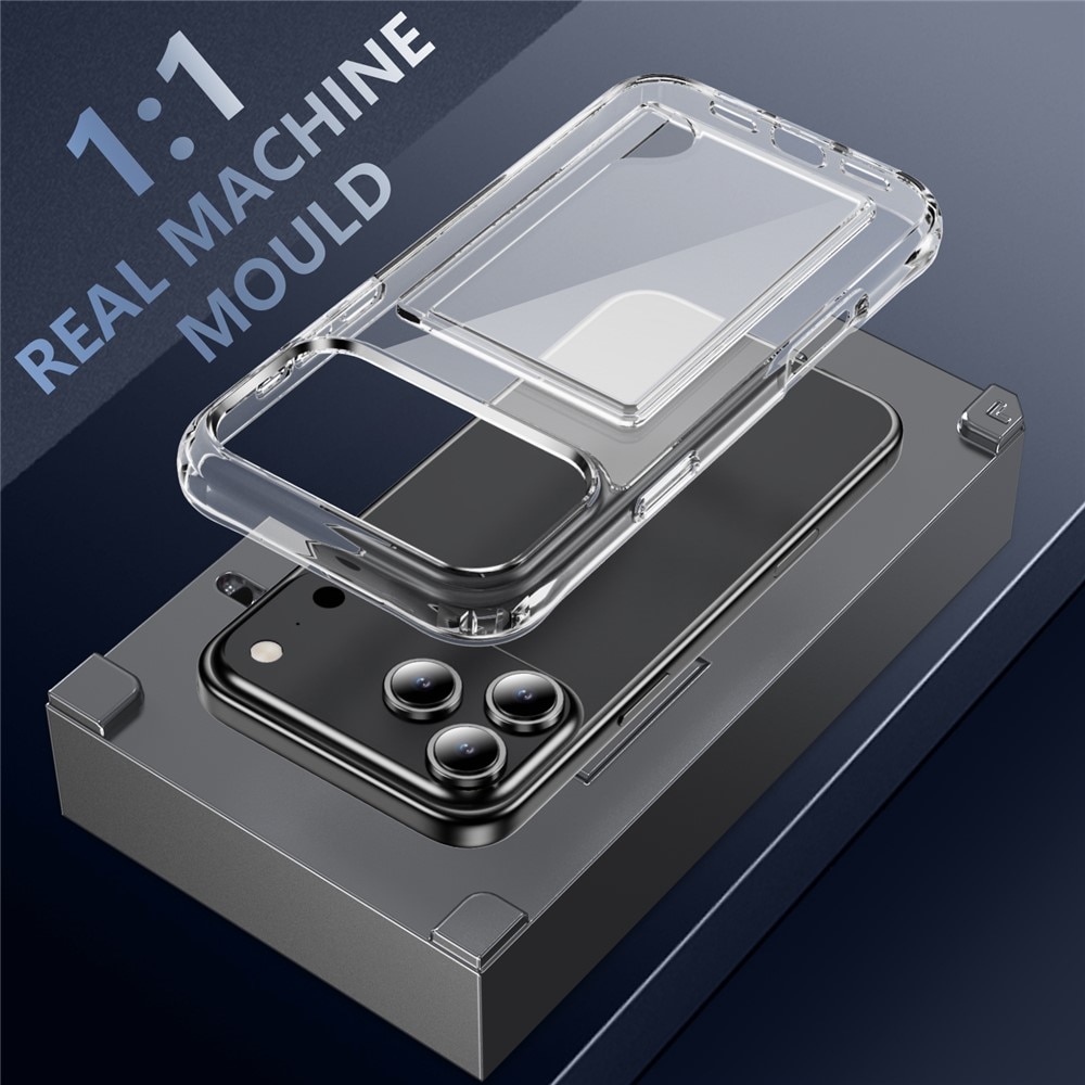 iPhone 17 Pro Hybrid Case Card Slot Transparent