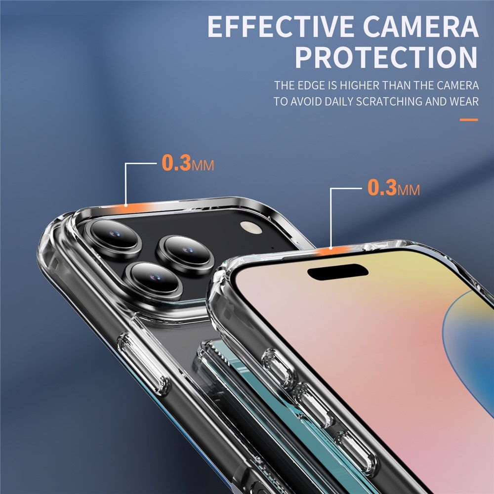 iPhone 17 Pro Hybrid Case Card Slot Transparent