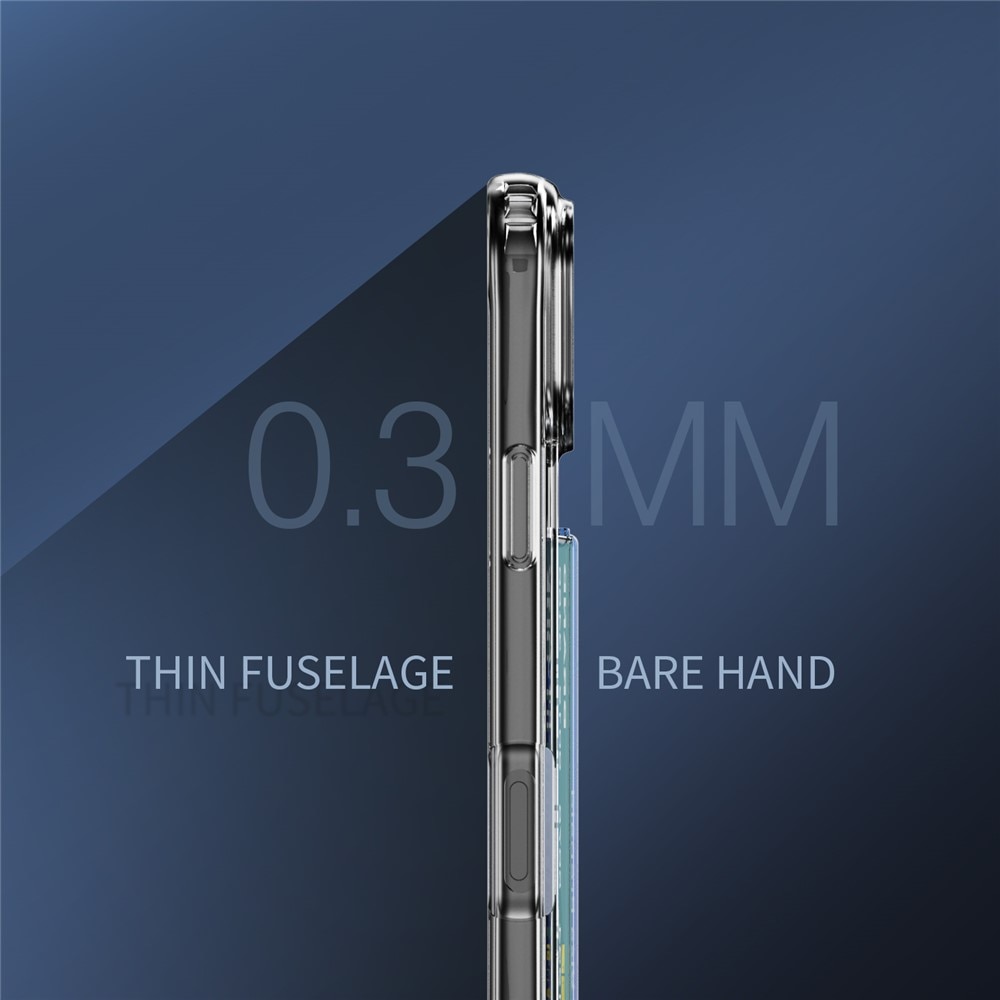 iPhone 17 Pro Hybrid Case Card Slot Transparent