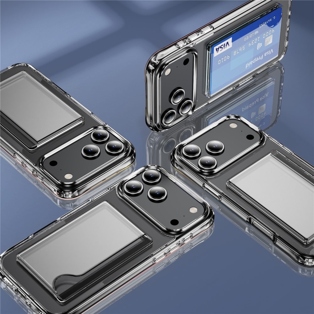 iPhone 17 Pro Hybrid Case Card Slot Transparent