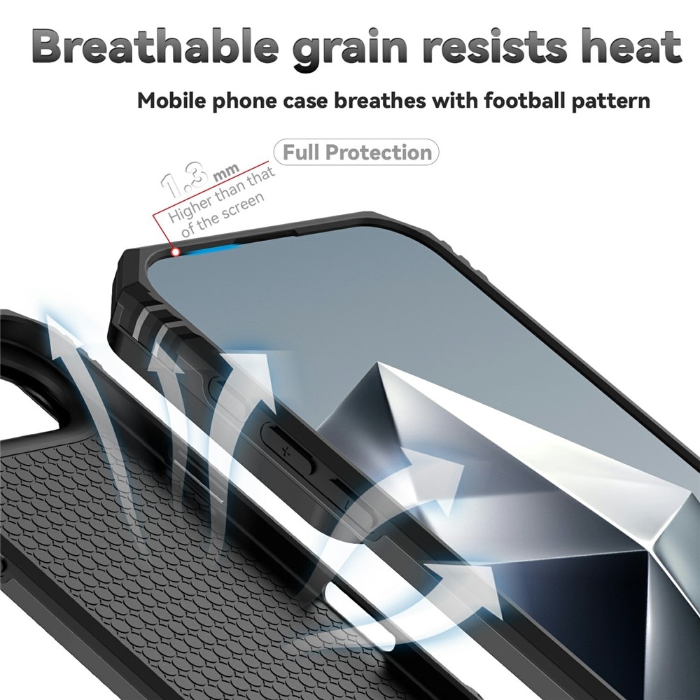 iPhone 17 Air Hybrid Case Tech Ring w. Camera Protector Black