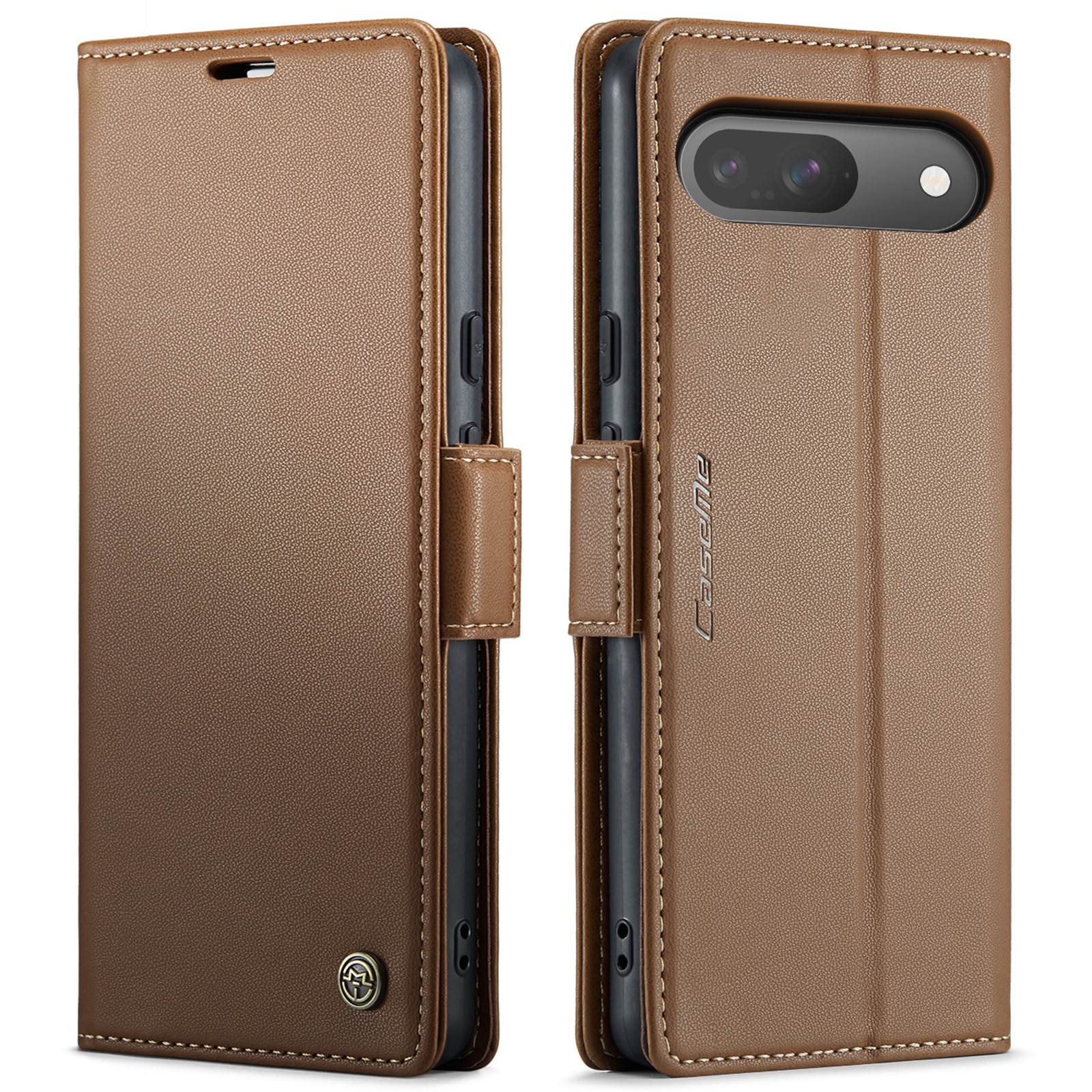 Google Pixel 10 Pro RFID blocking Slim Wallet Case Brown