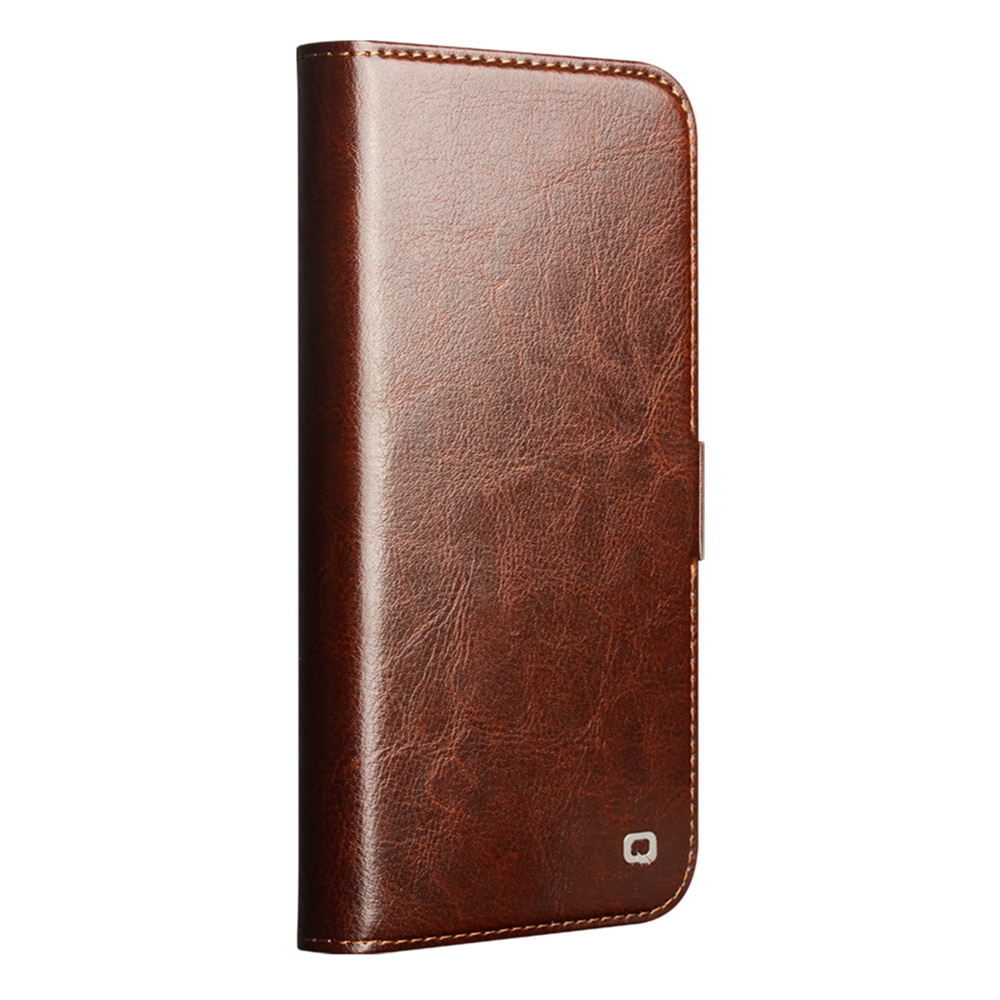iPhone 17 Pro Max Leather Wallet Case Brown