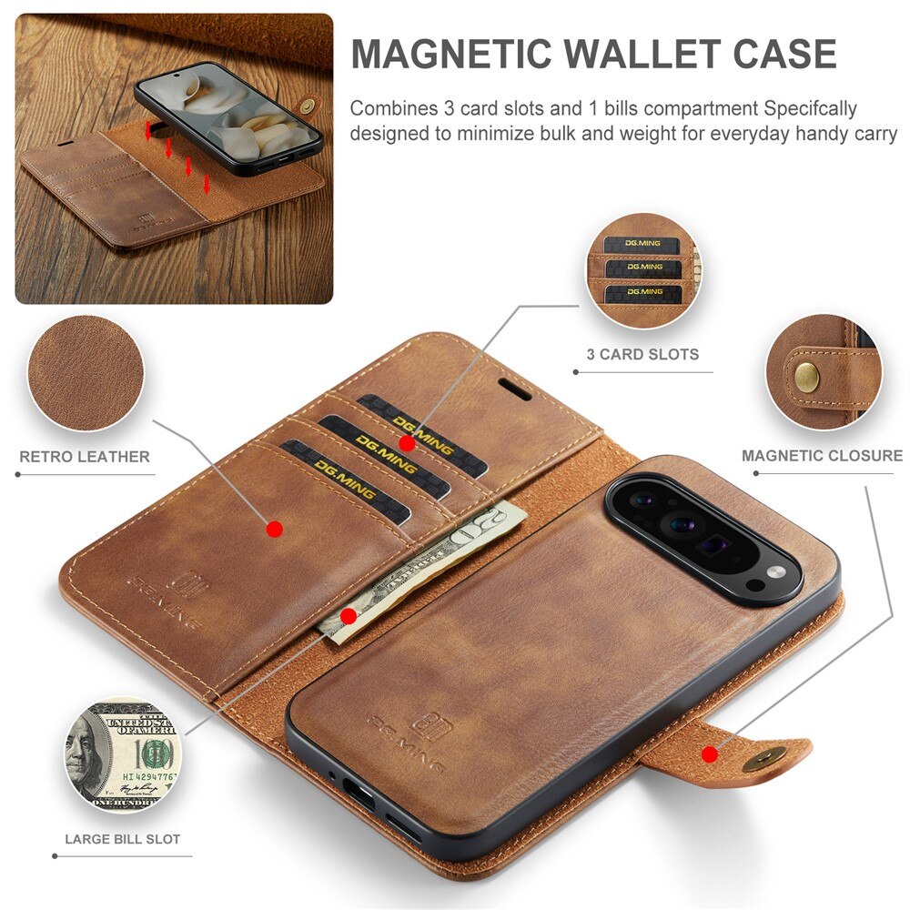 Google Pixel 10 Pro XL Magnet Wallet Cognac