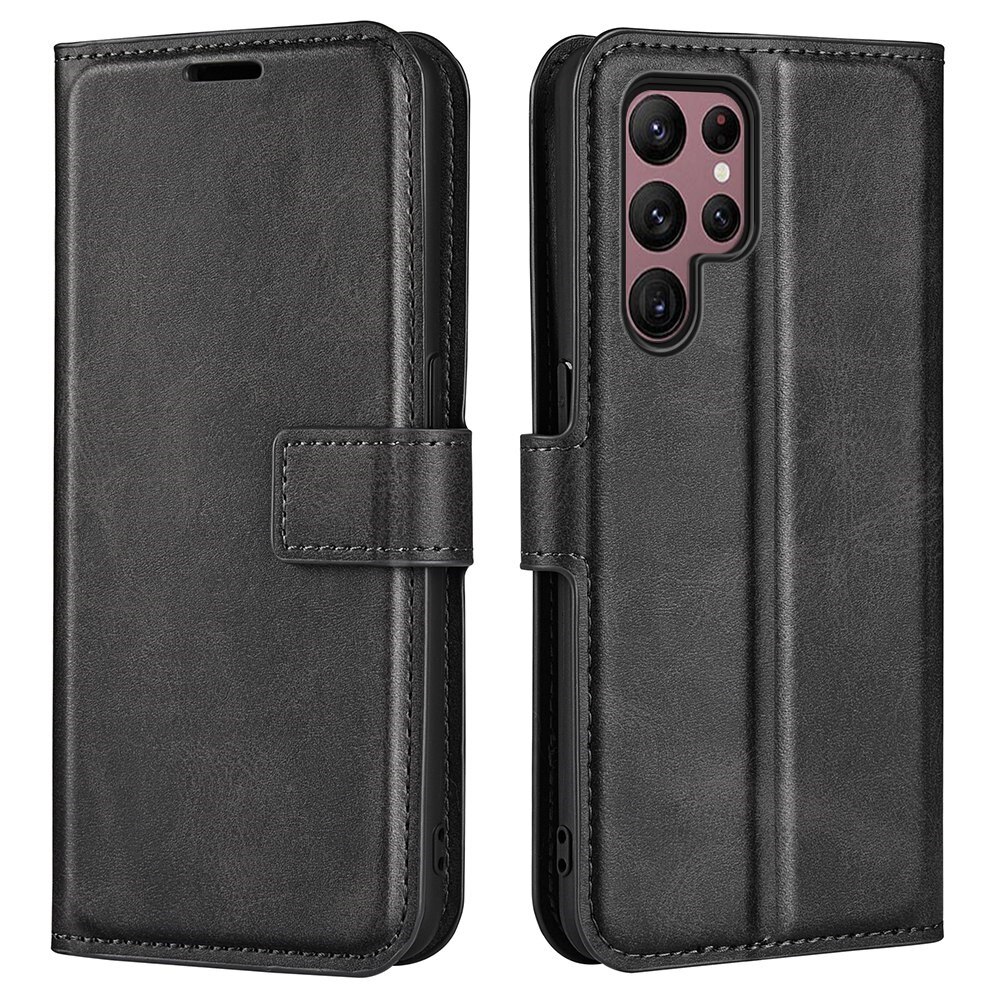 Samsung Galaxy S23 Ultra Leather Wallet Black