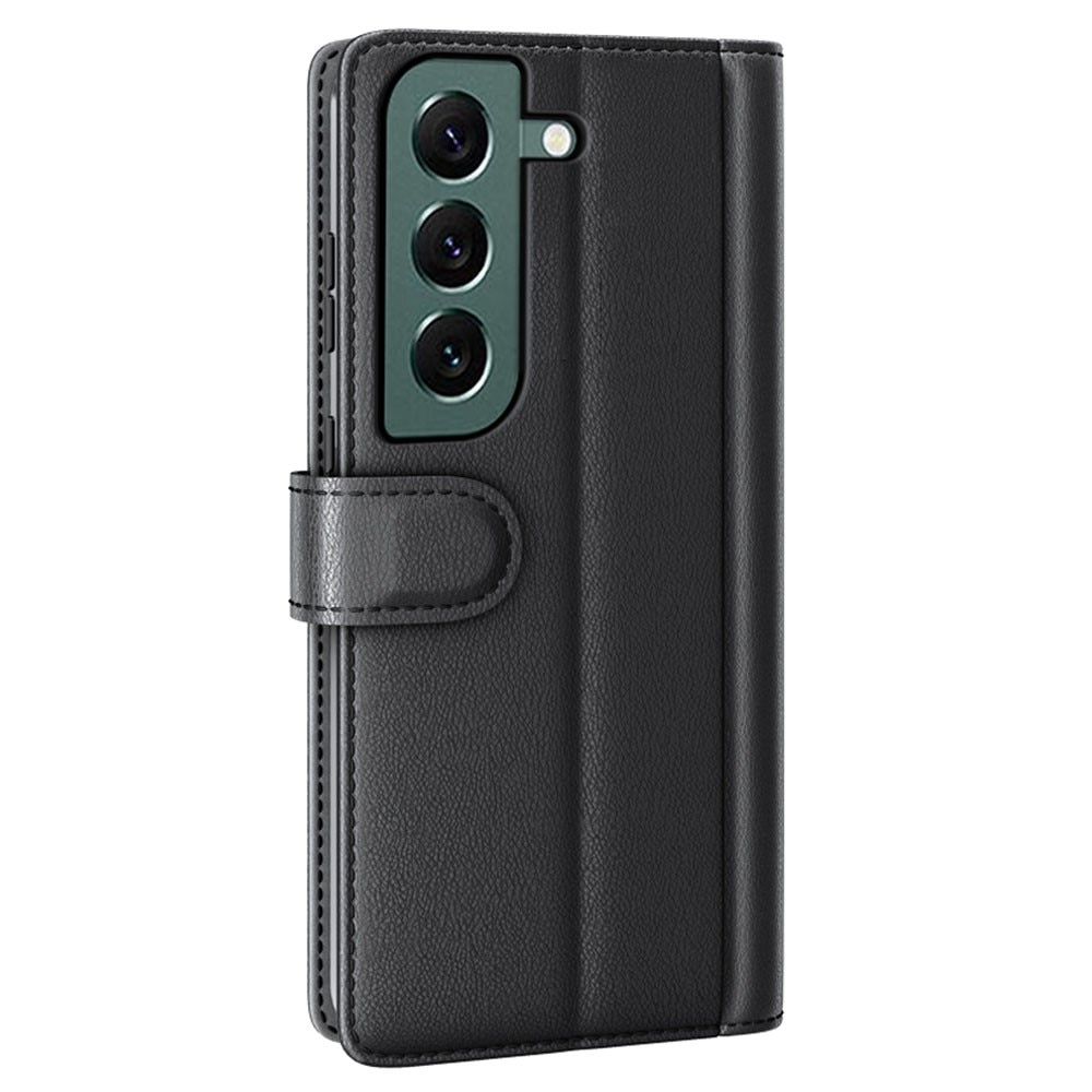 Samsung Galaxy S23 Plus Genuine Leather Wallet Case Black