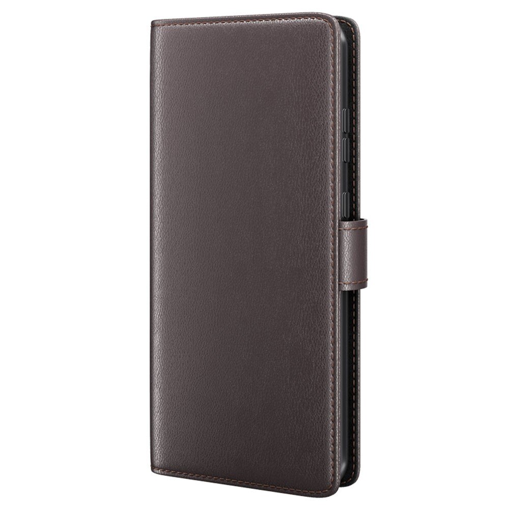 Samsung Galaxy S23 Genuine Leather Wallet Case Brown