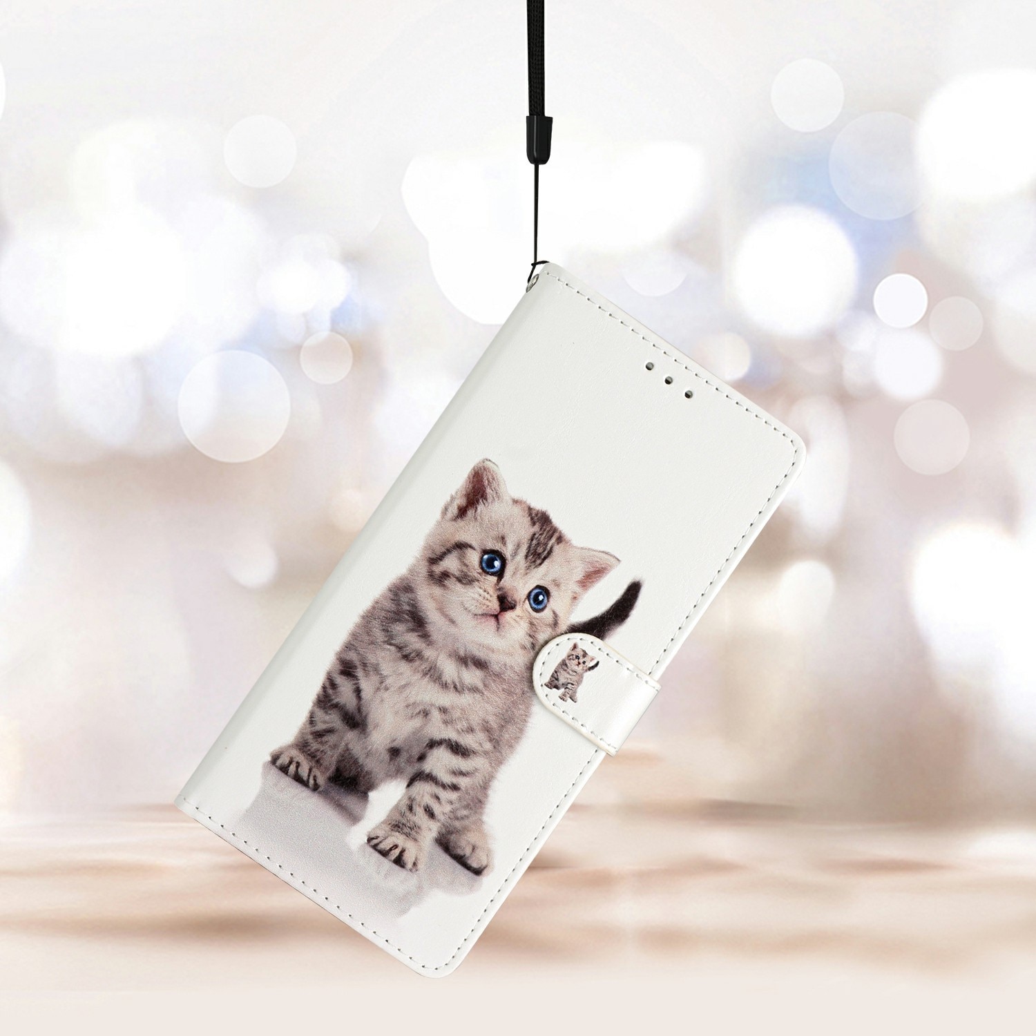 Samsung Galaxy S25 FE Wallet Book Cover Kitten