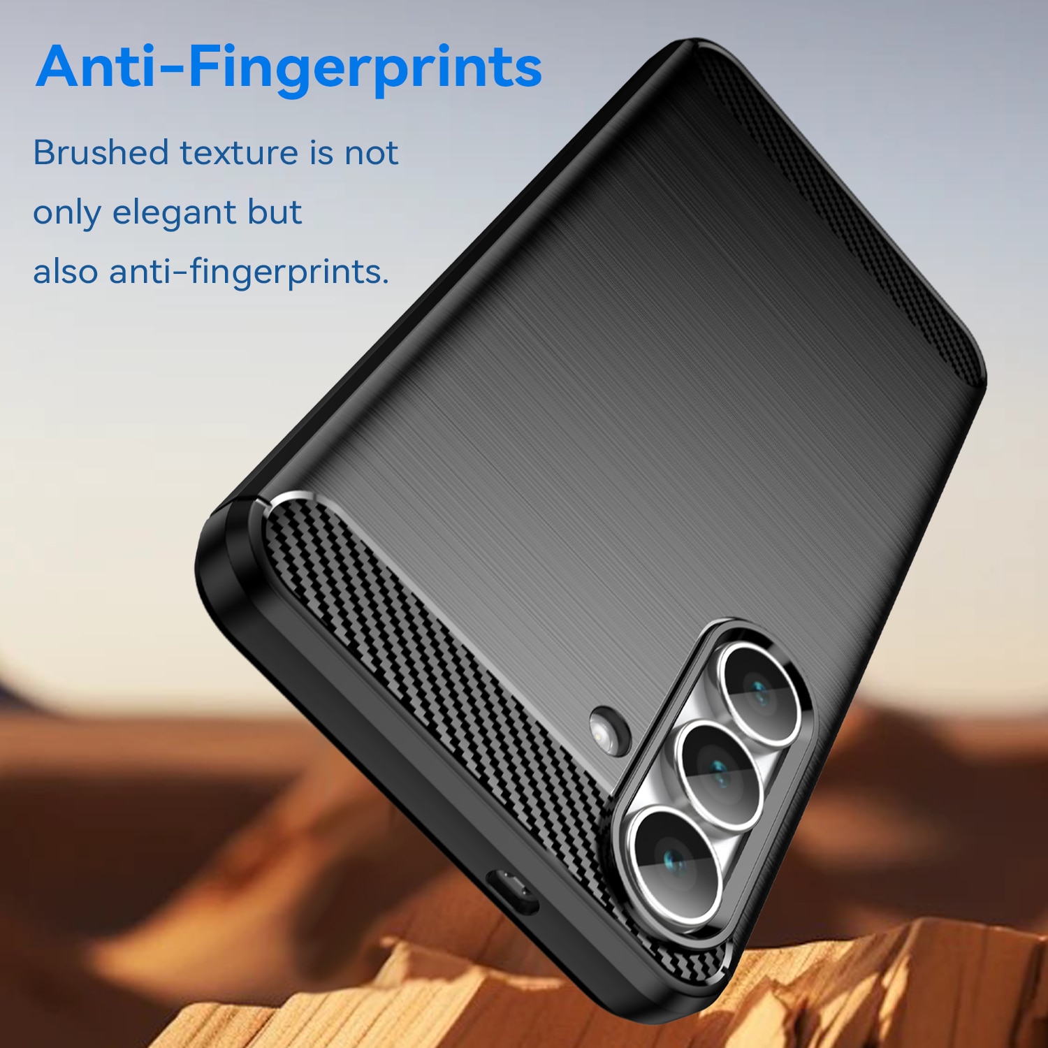 Samsung Galaxy S25 FE Brushed TPU Case Black