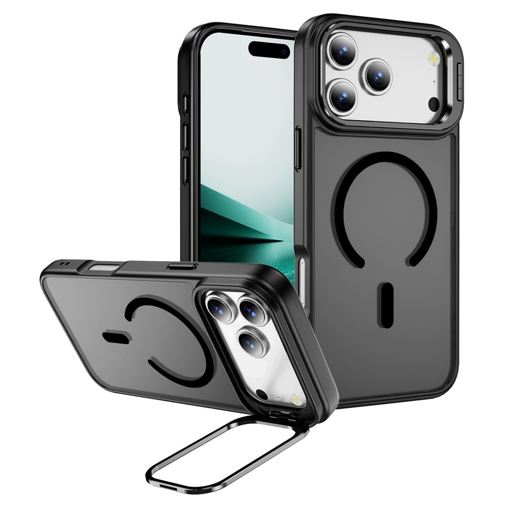 iPhone 17 Pro Max Hybrid Case Kickstand MagSafe Black
