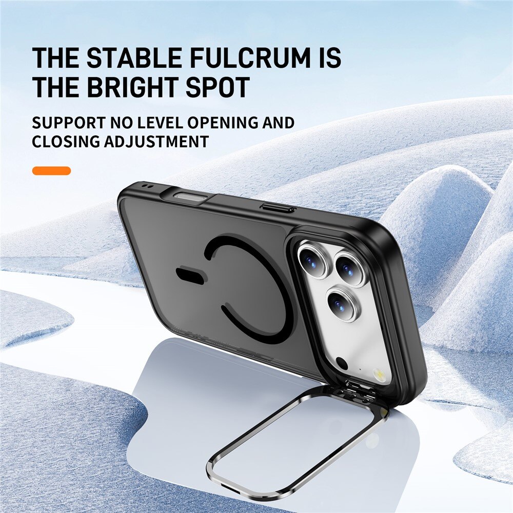 iPhone 17 Pro Max Hybrid Case Kickstand MagSafe Black