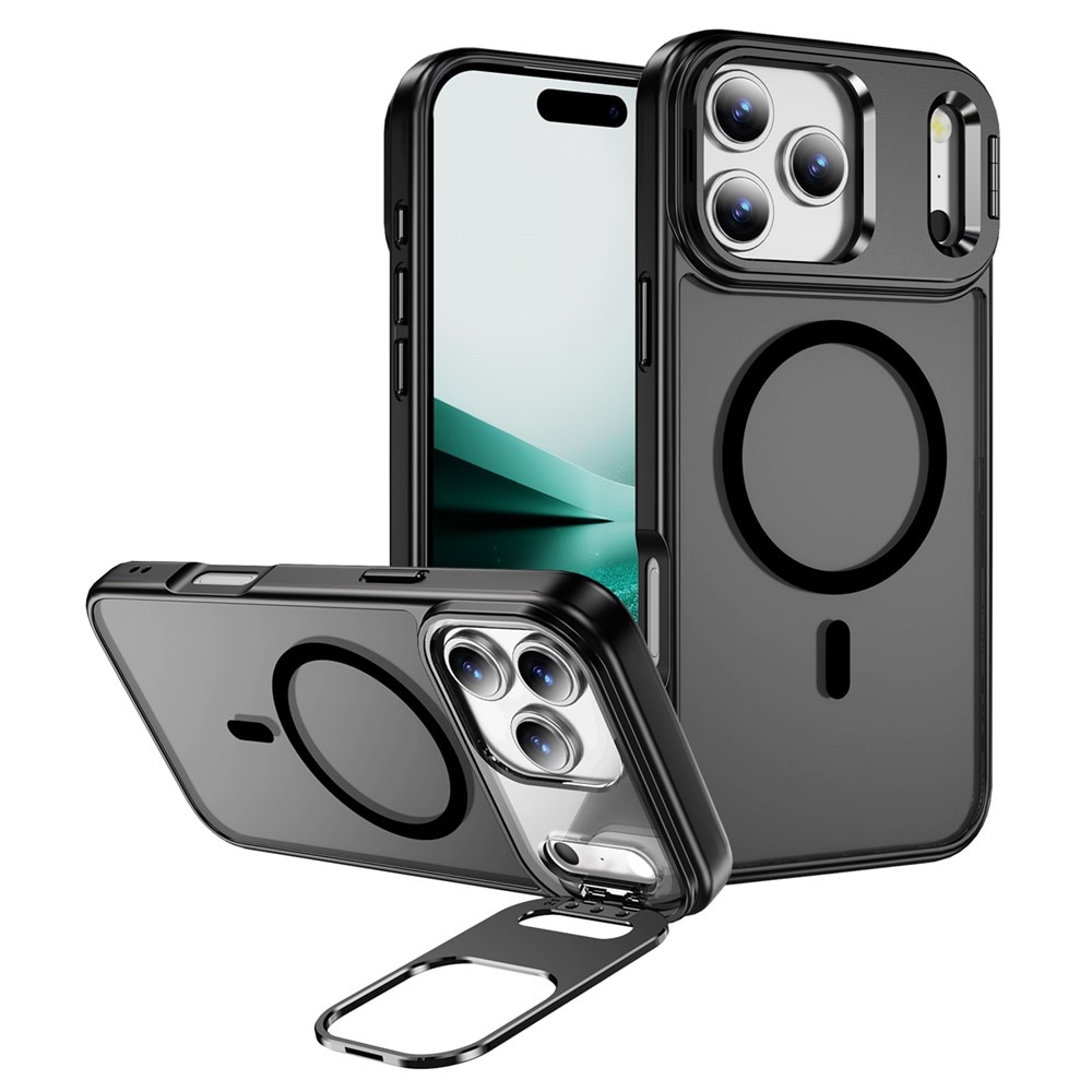 iPhone 17 Pro Hybrid Case Kickstand MagSafe Black