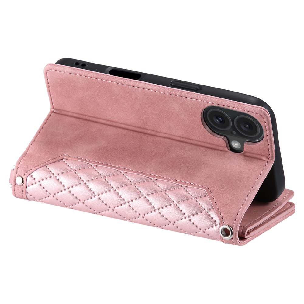 iPhone 17 Wallet/Purse Quilted Pink