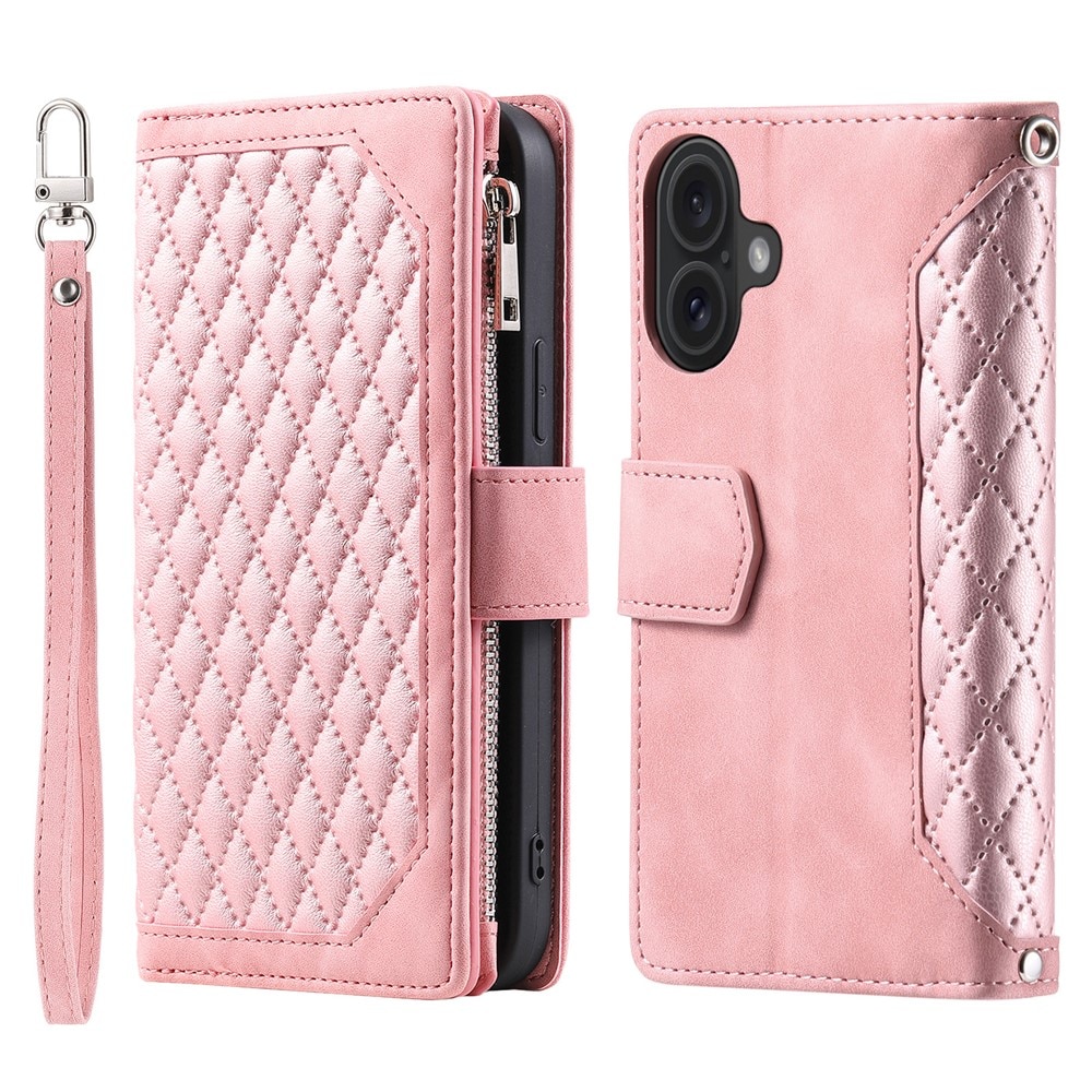 iPhone 17 Wallet/Purse Quilted Pink