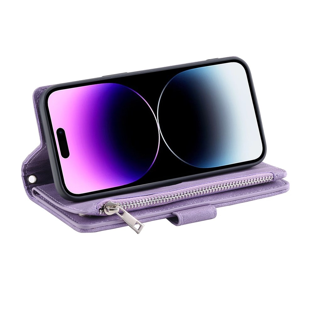 iPhone 17 Wallet/Purse Quilted Purple