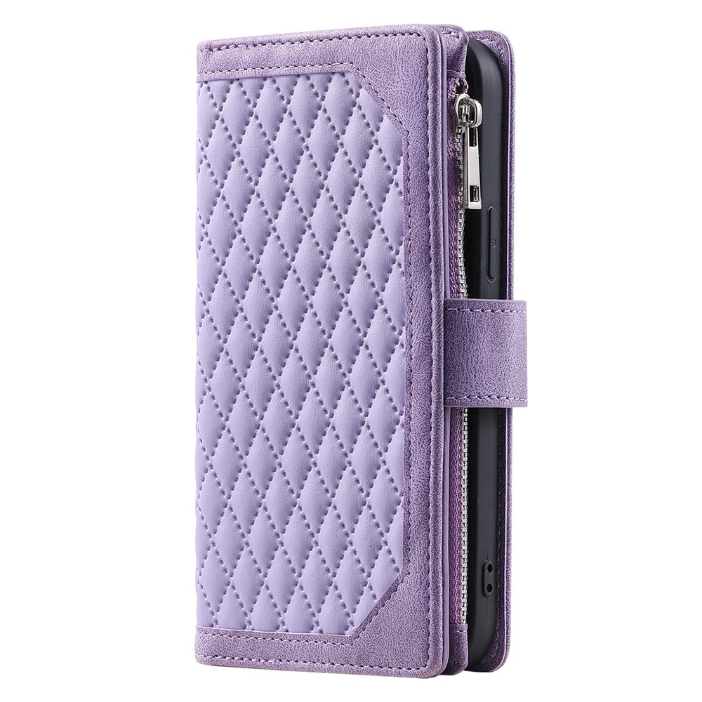 iPhone 17 Wallet/Purse Quilted Purple