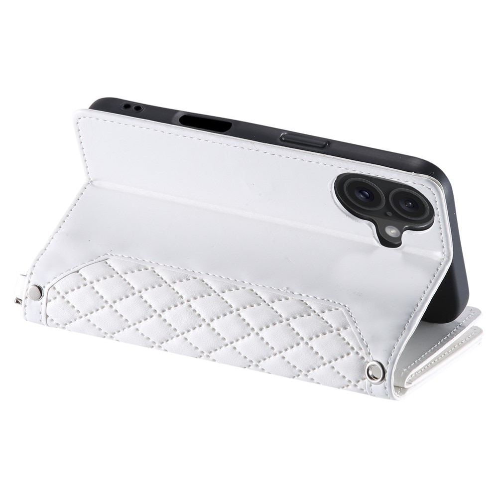 iPhone 17 Wallet/Purse Quilted White
