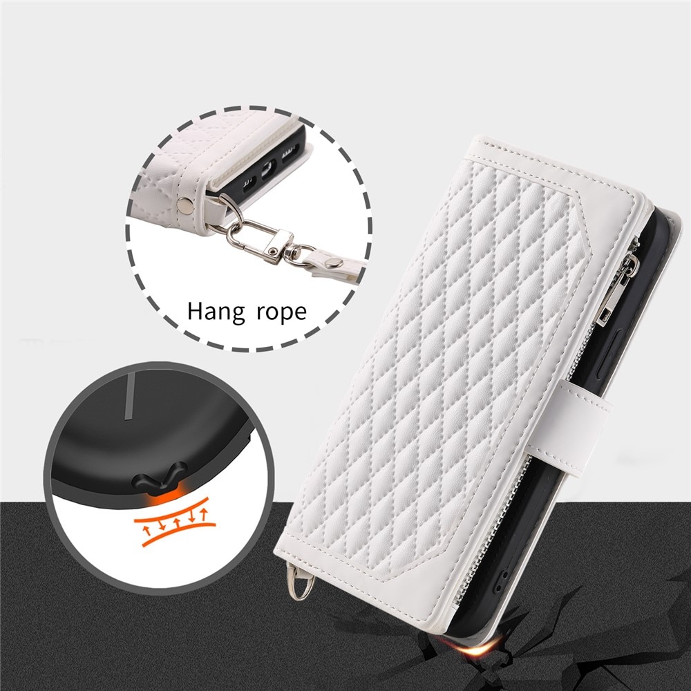 iPhone 17 Wallet/Purse Quilted White