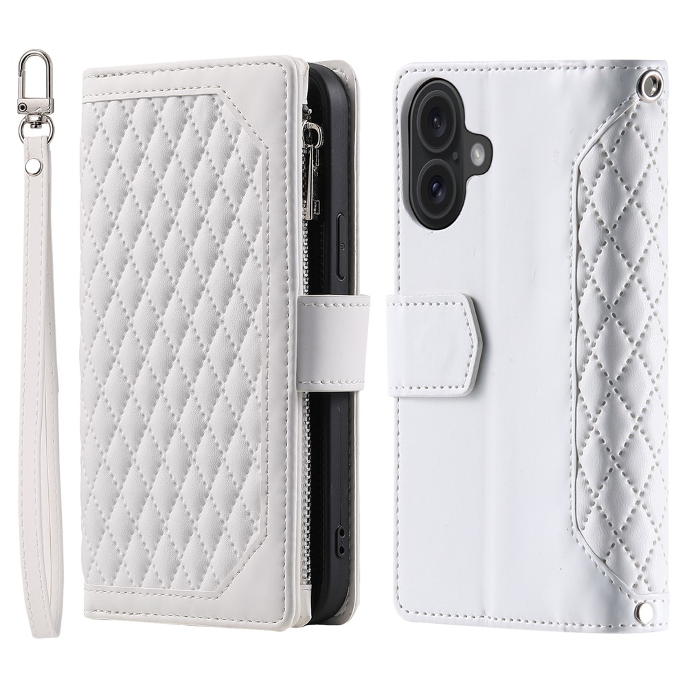 iPhone 17 Wallet/Purse Quilted White