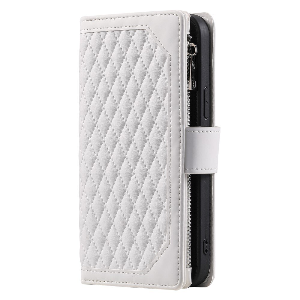 iPhone 17 Wallet/Purse Quilted White