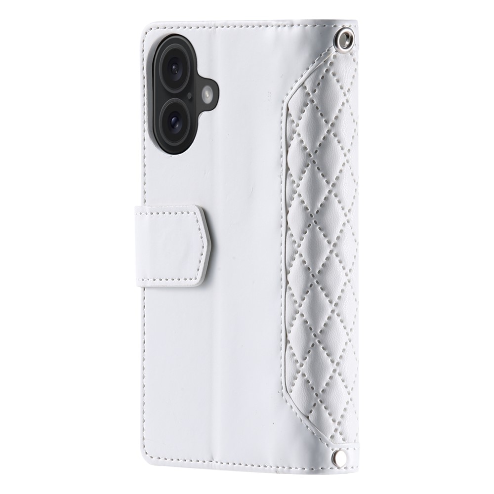 iPhone 17 Wallet/Purse Quilted White