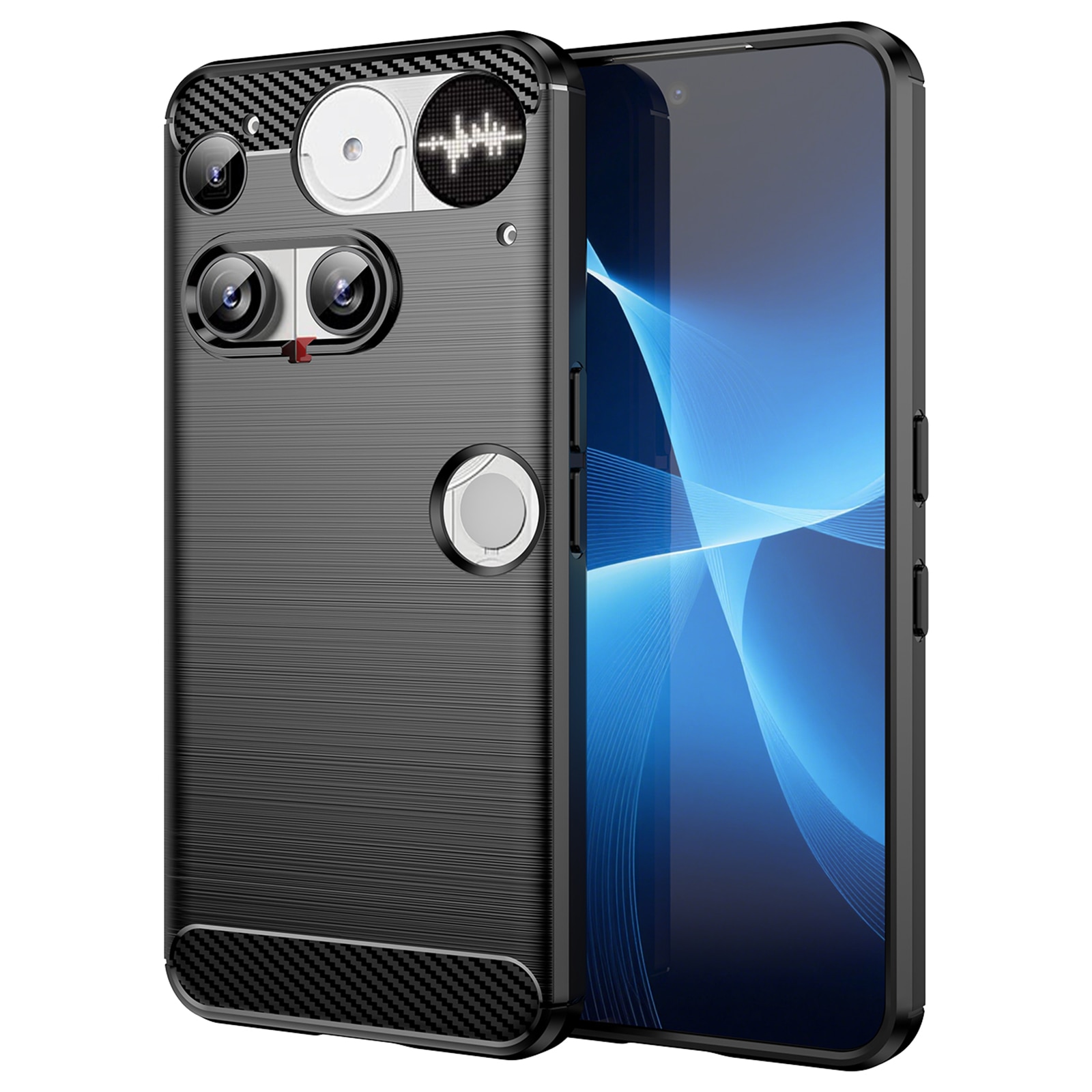 Nothing Phone 3 Brushed TPU Case Black