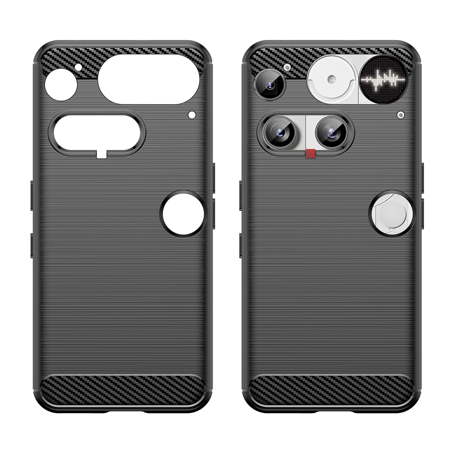 Nothing Phone 3 Brushed TPU Case Black
