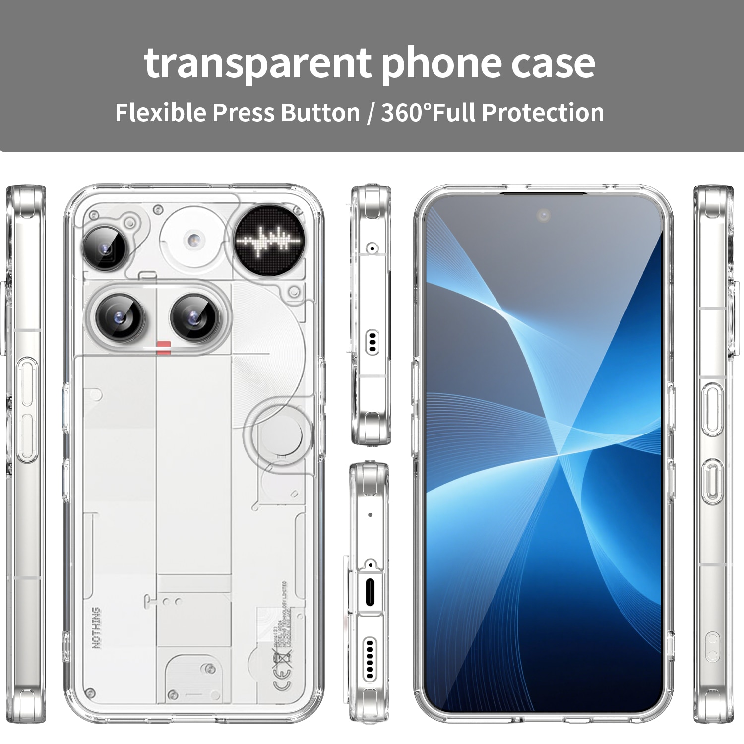 Nothing Phone 3 Hybrid Case Transparent