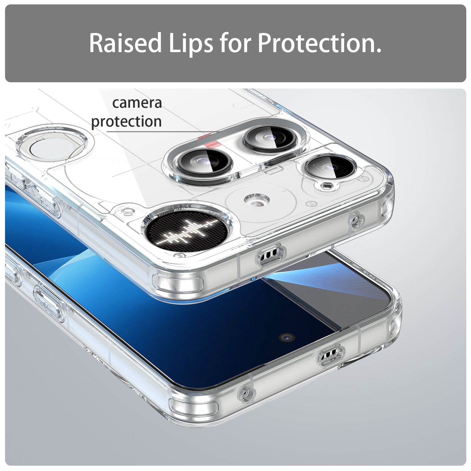 Nothing Phone 3 Hybrid Case Transparent