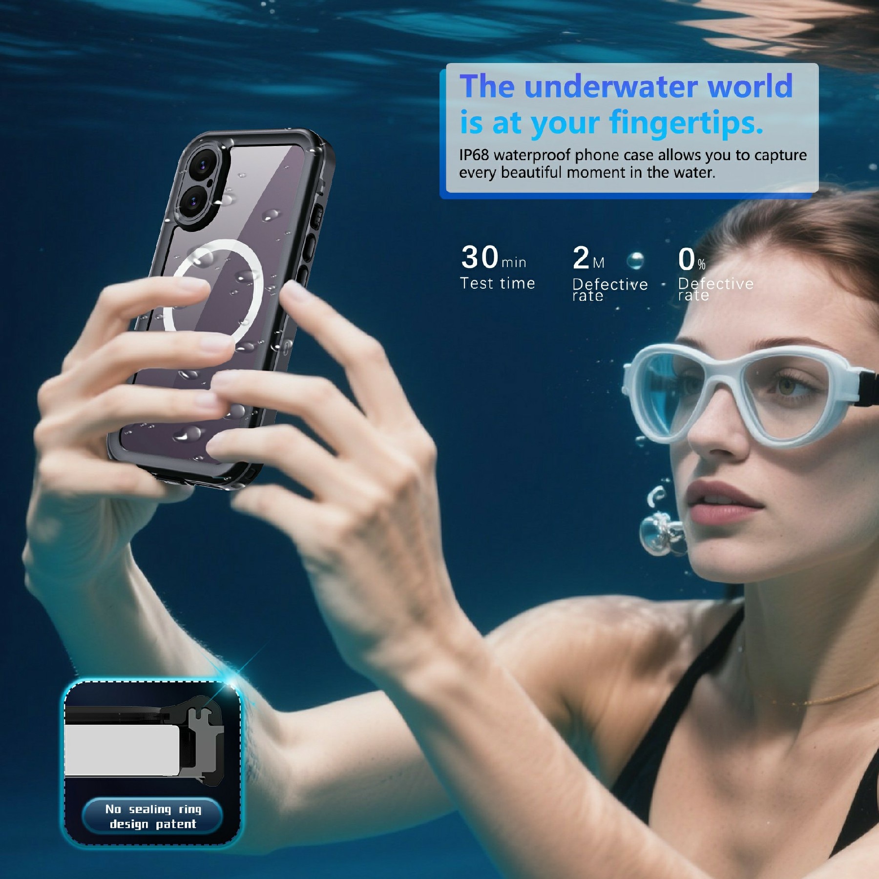 iPhone 17 Waterproof Case Transparent