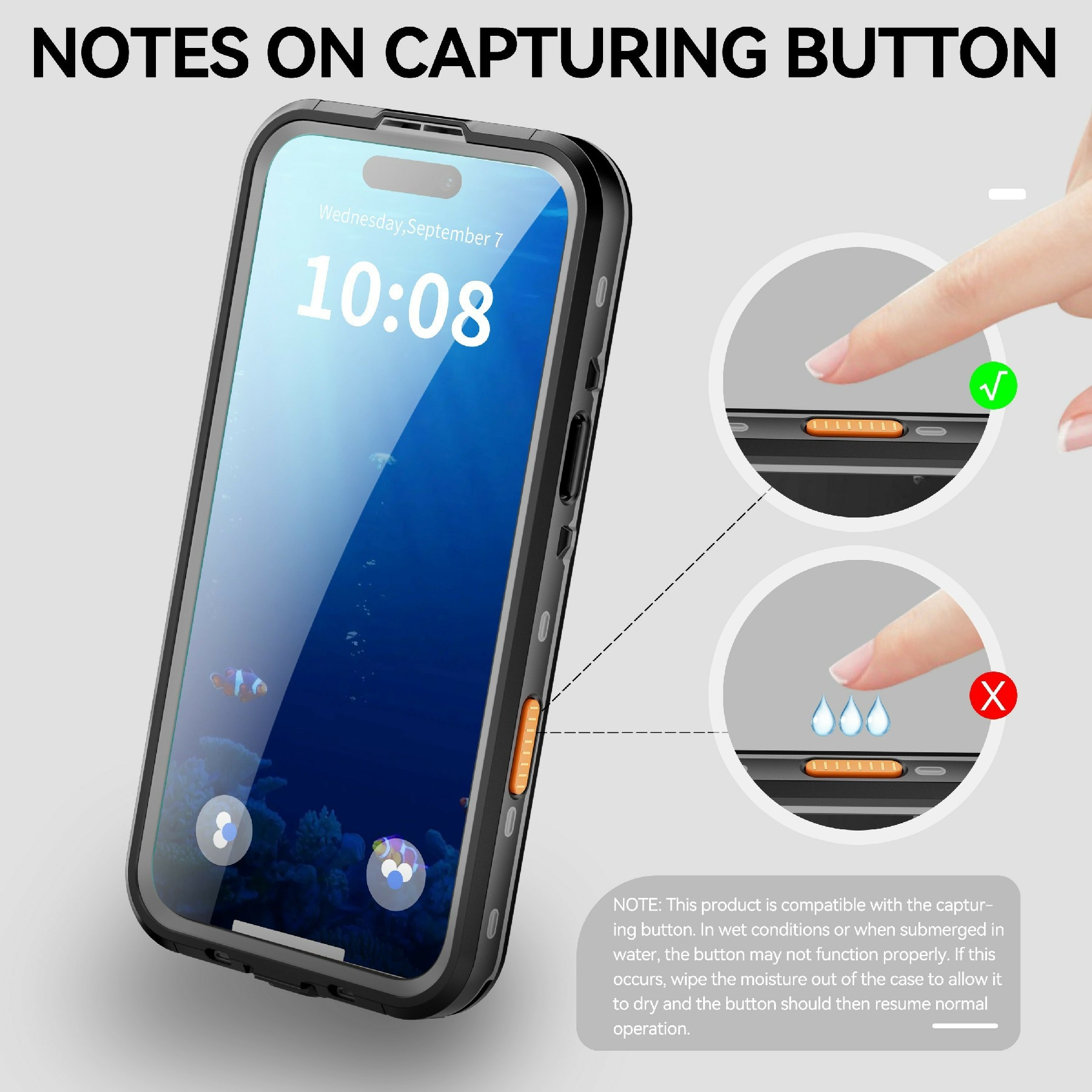 iPhone 17 Air Waterproof Case Transparent