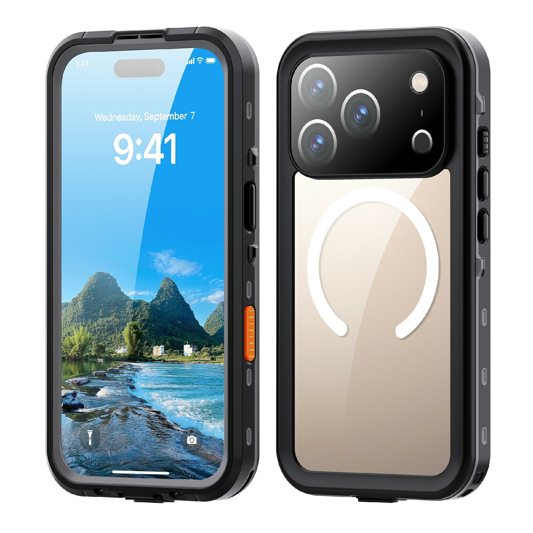 iPhone 17 Pro Waterproof Case Transparent