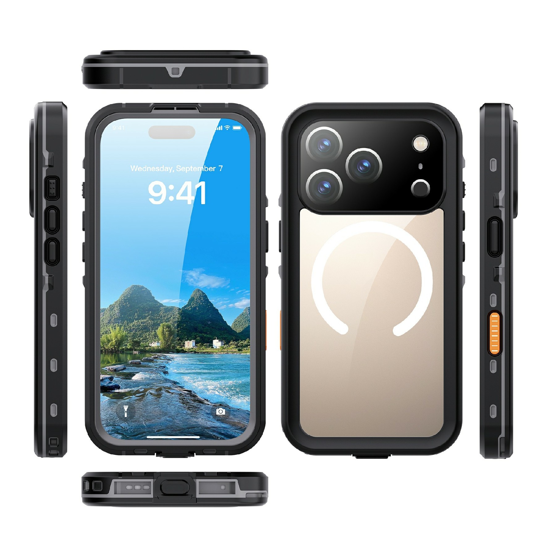 iPhone 17 Pro Waterproof Case Transparent