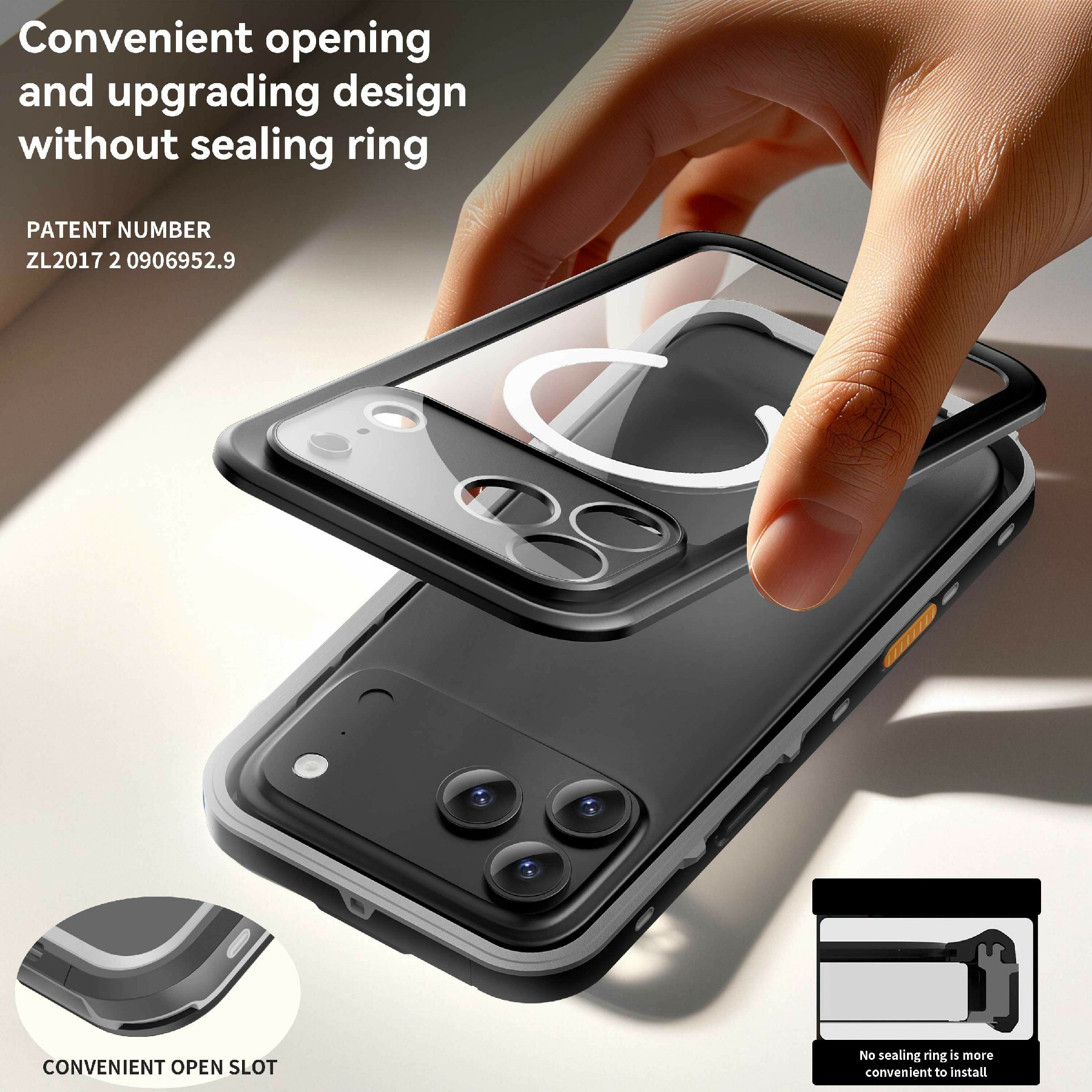 iPhone 17 Pro Max Waterproof Case Transparent