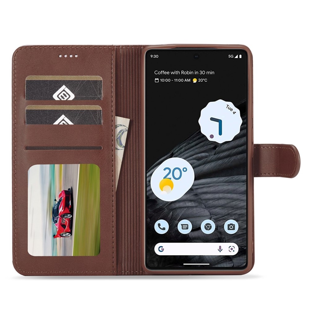 Google Pixel 7 Wallet Case Brown